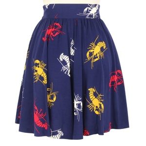 NWT Trashy Diva Crawfish High Waisted Shorts, size 20, Novelty Print